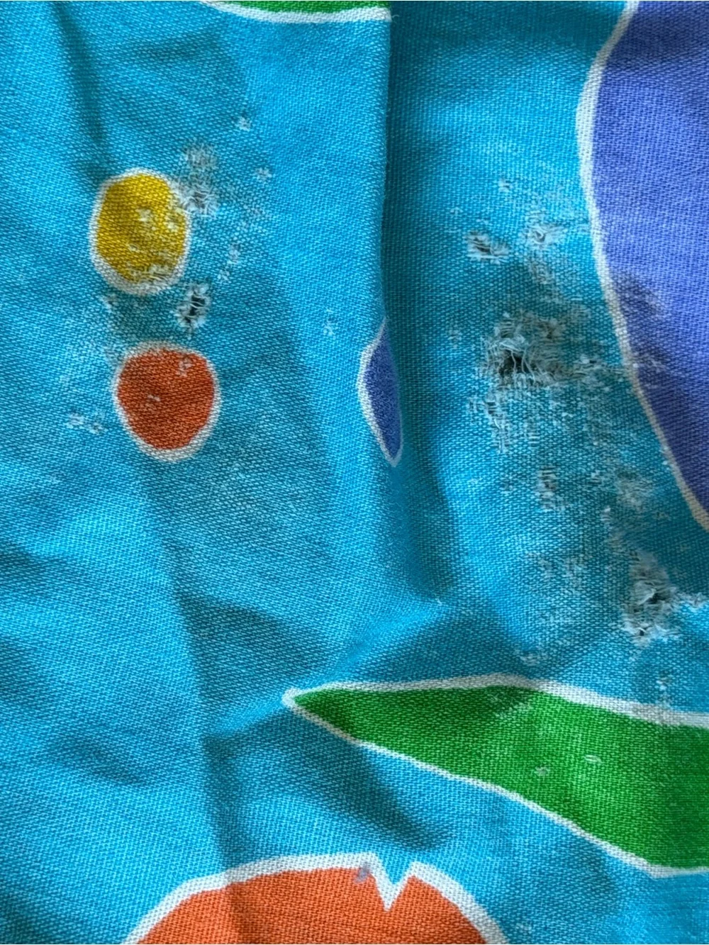 Vintage NoJo Tropical Fish 3 Pc Crib Bedding Set Sheet Dust Ruffle Decor 90’s